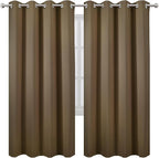LEMOMO Brown Thermal Blackout Curtains/52 x 72 Inch/Set of 2 Panels Room - Image 2