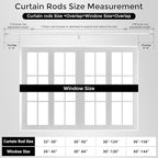 Curtain Rods 32-46 Inch, 1 Inch Adjustable Heavy Duty Room Darkening Window - Image 8
