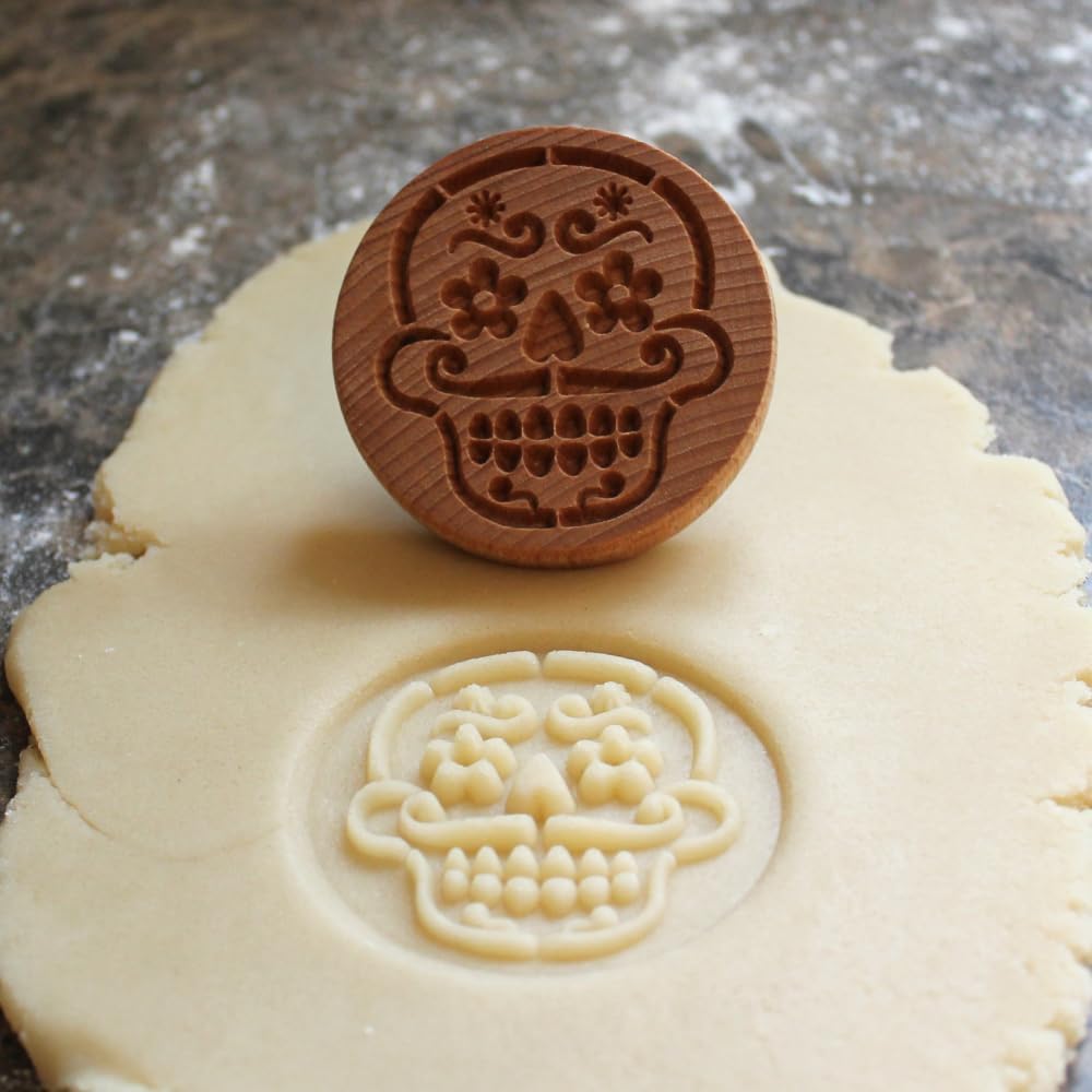Wood Cookie Stamp, 2.5 Inch (Day of the Dead CS-070)