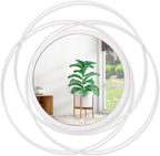 Wall Mirror Mounted Round Decorative Mirrors by HLFMVWE