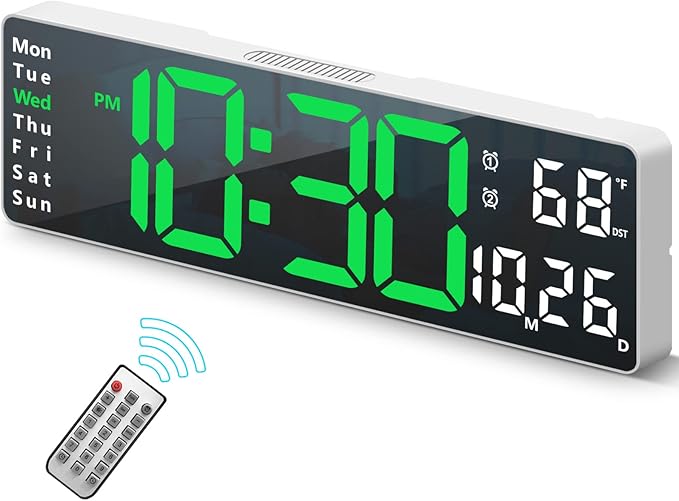 Digital Clock, Digital Wall Clock by Abovsare