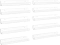 upsimples 10 Pack Clear Acrylic Shelves, 1.7" x12" Clear Wall Shelves by upsimples