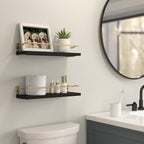 RICHER HOUSE Bathroom Floating Wall Shelf Set of 2 - Image 2
