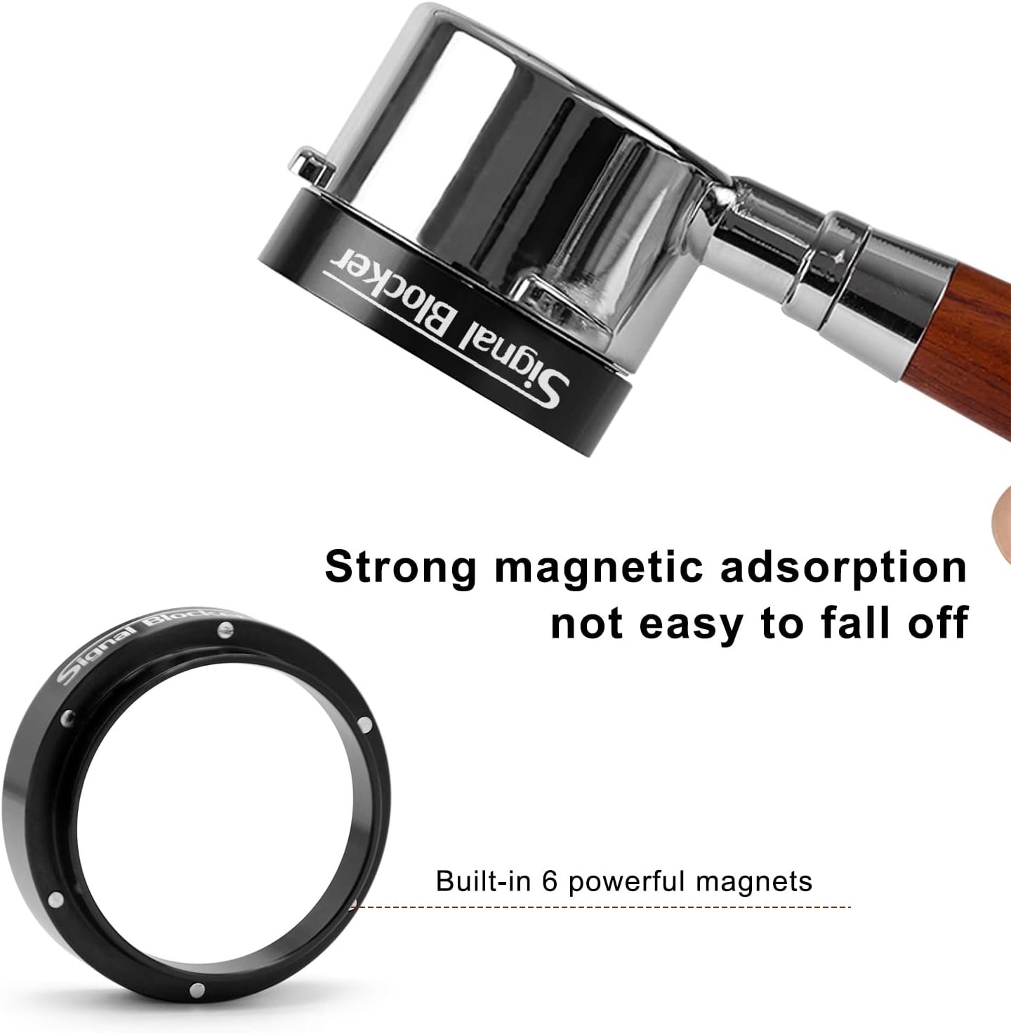 54mm Espresso Dosing Funnel: Coffee Dosing Funnel for Breville - 54mm Portafilter Funnel Magnetic Coffee Dosing Ring Aluminium Metal | Espresso Machine Accessories Bundle Including Espresso WDT Tool