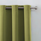LEMOMO Olive Green Thermal Blackout Curtains/42 x 72 Inch/Set of 2 Panels Room - Image 7