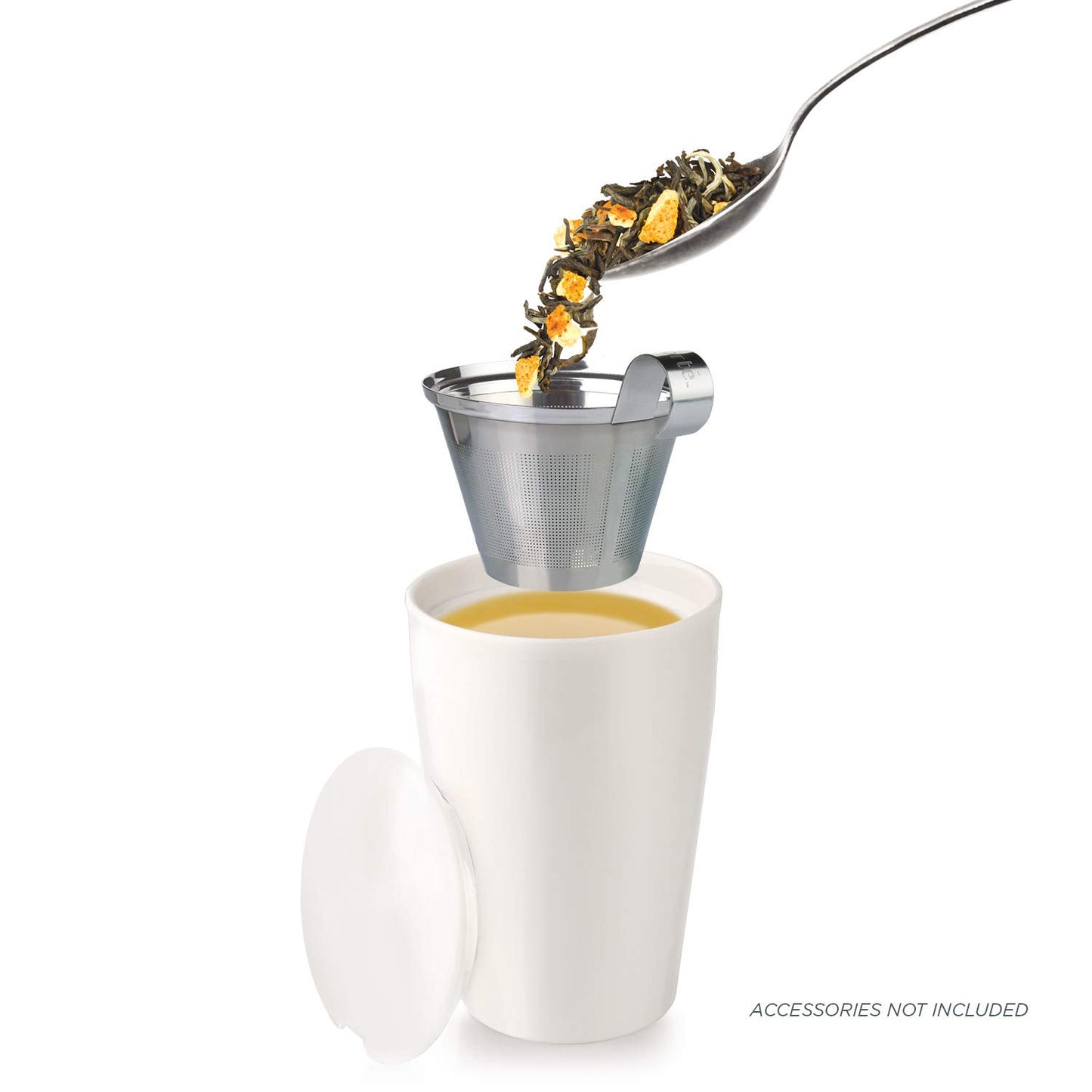 Tea Forte Raspberry Ganache Premium Organic Loose Leaf Caffeinated Black Tea Blend Canister, Makes 35-50 Cups