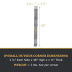 AZ Faux High-Density Polyurethane Faux Stone Flush Outside Corner - Image 3