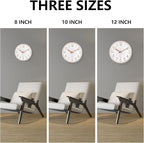 Silent Wall Clocks Battery Operated 8 Inch, Analog Wall Clock - Image 9