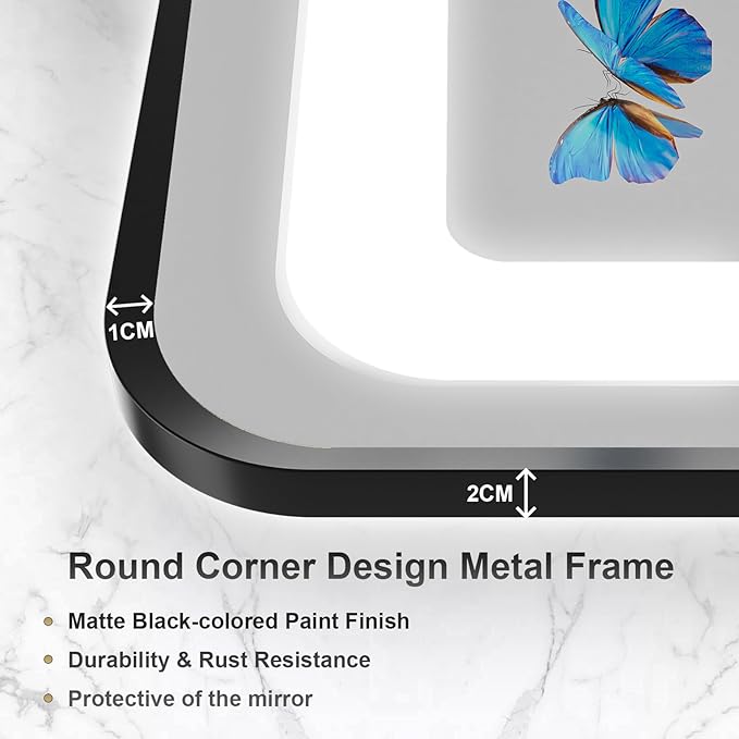 24x32 Inch LED Bathroom Mirror - Image 6