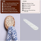 Indian Shelf 6 Lb- 6 Pieces Decorative Wood Adhesive Wall Hooks–Boho Peel and - Image 4