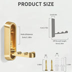 4PCS Folding Coat Hooks, Heavy Duty Wall Hooks Made of Zinc Alloy, Foldable - Image 8