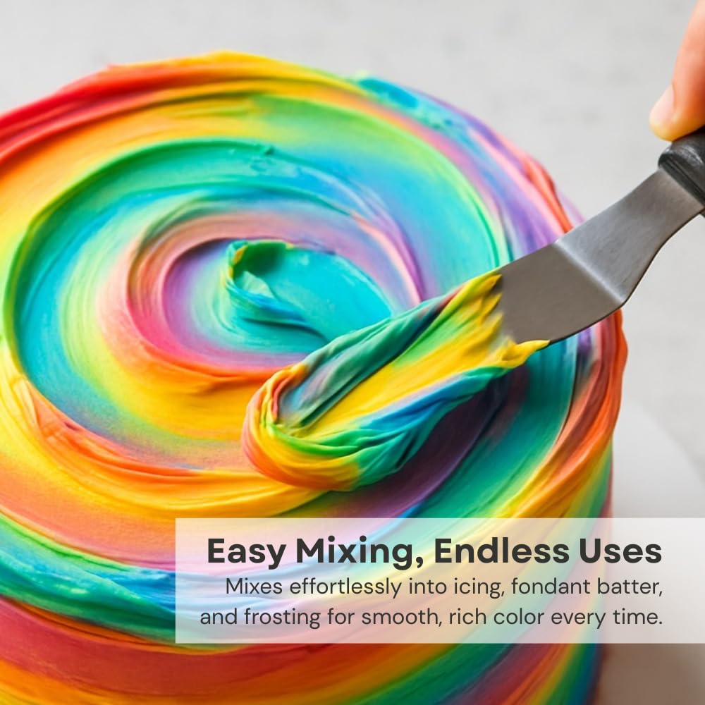 Chefmaster Purple Liqua-Gel® Food Coloring | Vibrant Color | Professional-Grade Dye for Icing, Frosting, Fondant | Baking & Decorating | Fade-Resistant | Easy-to-Use | Made in USA | 2.3 oz