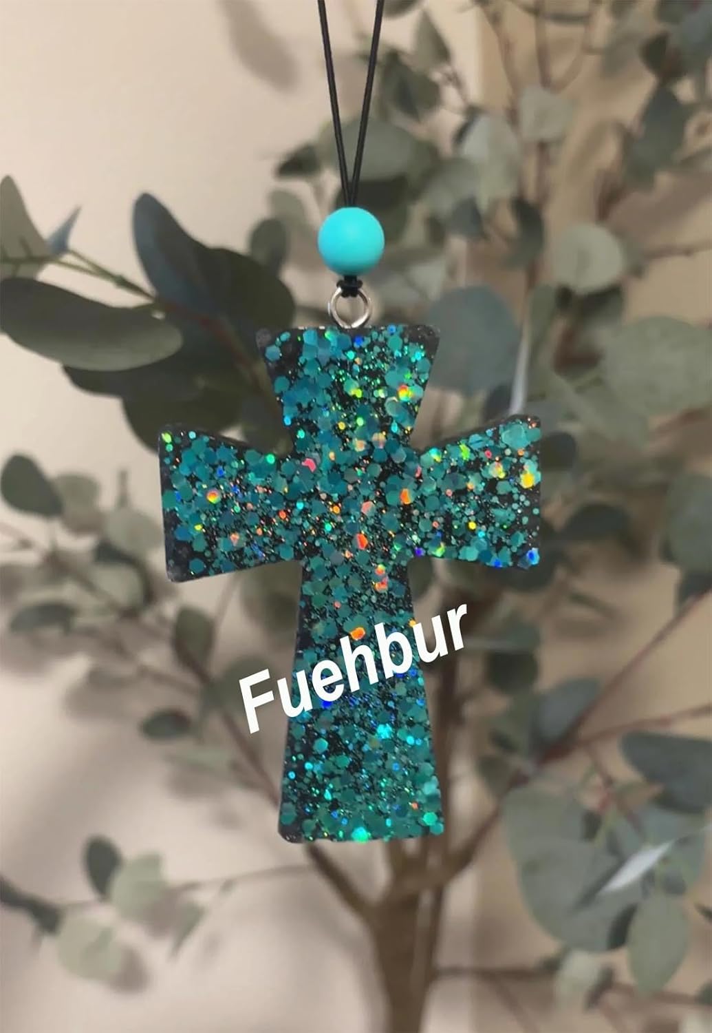 【300+ Design Optional】 Fuehbur Cross Pendant Freshie Mold, Silicone Epoxy Resin Molds for Car Freshies, Aroma Beads, Soap Candle Pendant Mould-Oven Safe