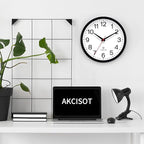 AKCISOT Atomic Black Wall Clock Analog Clocks - Image 2