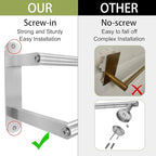 Towel Rack for Bathroom, Double Towel Bar 24Inch, Stainless Steel Bathroom - Image 2