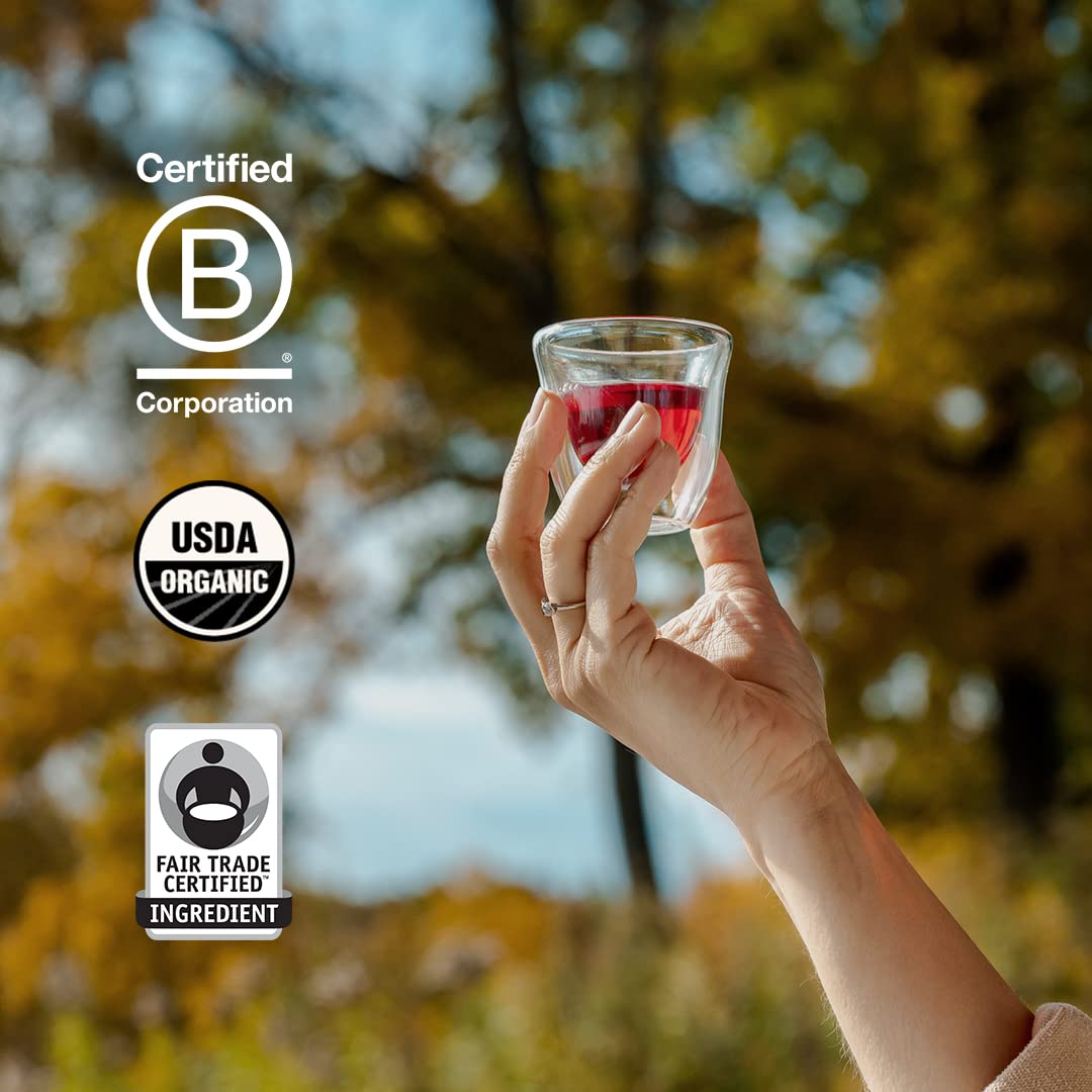 Grace Farms CHAMOMILE CITRUS Herbal Tea (16 Pyramid Sachets) | Naturally Sweet, Calming and Caffeine Free |Organic, Fair Trade and Kosher Certified | Gives Back 100% of Profits