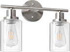 Unicozin 2 Light Vanity Lights, Brushed Nickel Wall Sconce Light by Unicozin