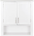 SUPER DEAL Bathroom Wall Cabinet Over The Toilet, Wall Mount Storage Medicine - Image 9