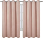 LEMOMO Blush Blackout Curtains 66 x 63 Inch Length/Set of 2 Curtain - Image 2