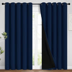 Yakamok Navy Blue 100% Blackout Curtains Energy Saving Thermal Insulated 2 by Yakamok