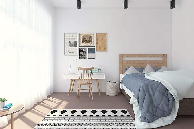 Safiyya 78.7"x17.7" White Contact Paper White Peel and Stick Wallpaper - Image 7
