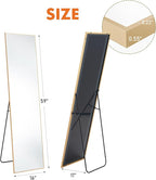 DUMOS Gold Full Length Mirror 59"x16.5" Full Body Floor Mirror - Image 4