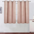 LEMOMO Blush Blackout Curtains/38 x 54 Inch/Set of Two Panels Grommet Living by Lemomo