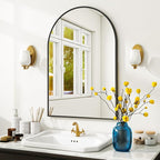 VooBang Arched Wall Mirror, 26 x 41 inch Arch Bathroom Mirror, Wall Mounted - Image 6