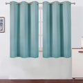 LEMOMO Stone Blue Blackout Curtains/38 x 54 Inch/Set of Two Panels Grommet by Lemomo