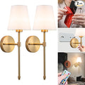 Vimhou Peel and Stick Wall Sconces, Stick On Wall Sconce Set of 2, Battery by Vimhou