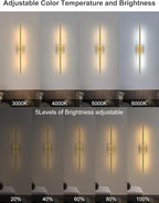 Battery Operated Wall Sconces Set of 2: 10000mAh Rechargeable Wall Lights - Image 6