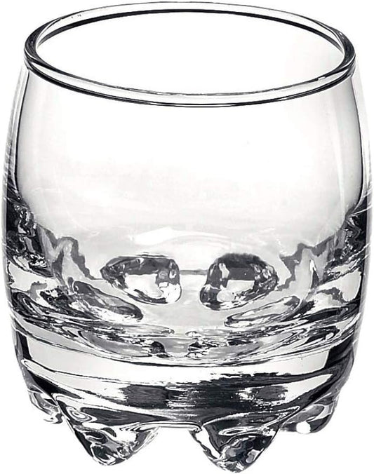 Bormioli Rocco Galassia Shot Glasses – Gift Set Of 6 Drinking Shot Cups With Elegant Curved Shape, Heavy Sham & Interlocking Feet – Short Shooter Tumblers For Liquors & Spirits (2.25oz)