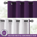 Yakamok 100% Blackout Curtain Panels 63 inches Cold and Light Blocking Drapes - Image 2