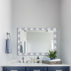 HOMETITUTE Wallpaper Border Peel and Stick Marble Silver Texture Decorative - Image 6