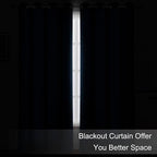 LEMOMO Blackout Curtains 66 x 95 inch/Navy Blue Curtains Set of 2 - Image 3