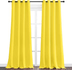 NICETOWN Bright Yellow Curtains 90" Long - Image 2