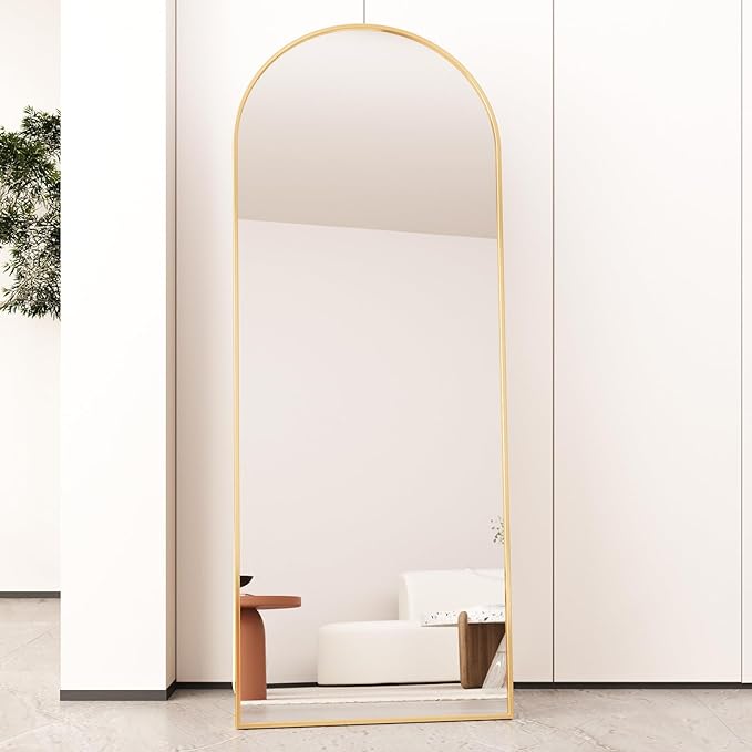 Beauty4U Arched Full Length Mirror, Standing or Leaning, Bedroom Dressing Mirror - Image 7