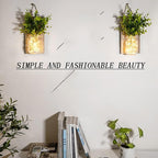 Rustic Wall Sconces, Mason Jar Sconces, Farmhouse Home Decor, LED Fairy Lights - Image 5