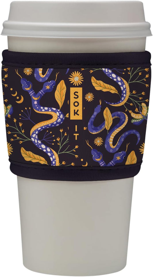 Sok It HotSok Coffee & Tea Reusable Insulated Neoprene Cup Sleeve (Celestial Slither)