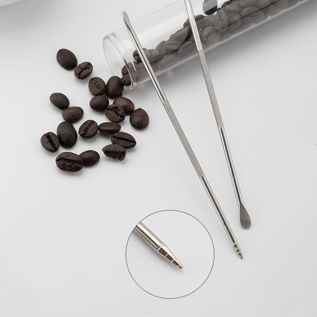 JianLing 3PCS Stainless Steel Coffee Art Pen Latte Art Needle 135mm Silver Coffee Art Tools
