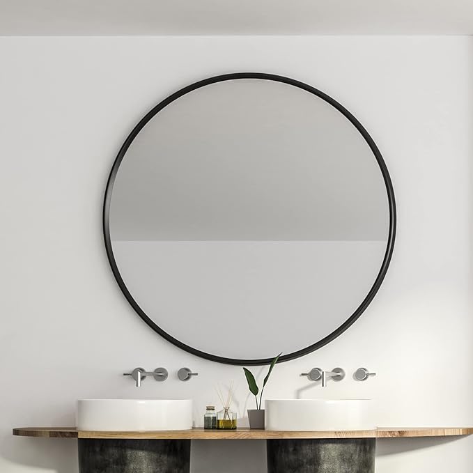 Itrue 36 Inch Black Round Mirror - Image 4