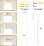 Full Length Door Mirror 14x48, Metal Frame - Image 8