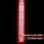 LEMOMO Blackout Curtains 52 x 95 inch/Bright Red Curtains Set of 2 - Image 3