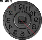 Plumeet 13'' Wall Clock, Large Battery Operated Wall Clocks Silent Non-Ticking - Image 7