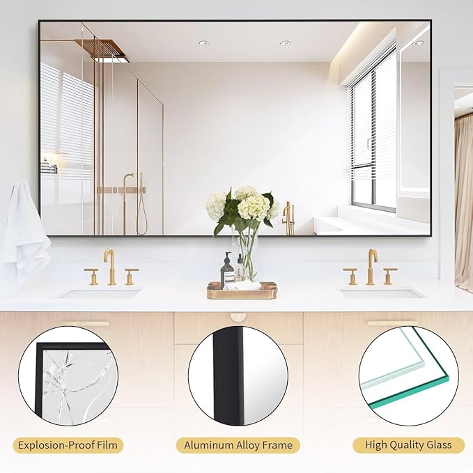 Koonmi 81"x41" Floor Mirror Full Length, Bedroom Floor Body Mirror - Image 7