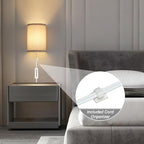 FINCMY Wall Sconce Light Plug in, Dimmable Sconces Wall Decor Set of 2 - Image 7