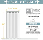 ChrisDowa Blackout Curtains 80 Inches Long - Image 7