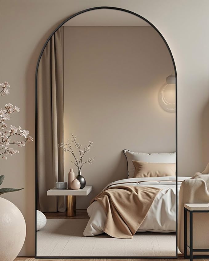 DMWOODFL 71"x30" Arched Full Length Mirror by DMWOODFL