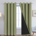Yakamok 100% Blackout Window Curtain Panels, Heat and Full Light Blocking Drapes by Yakamok