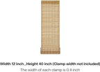 LazBlinds No Tools No Drill Bamboo Roller Shades, Cordless Bamboo Blinds - Image 7